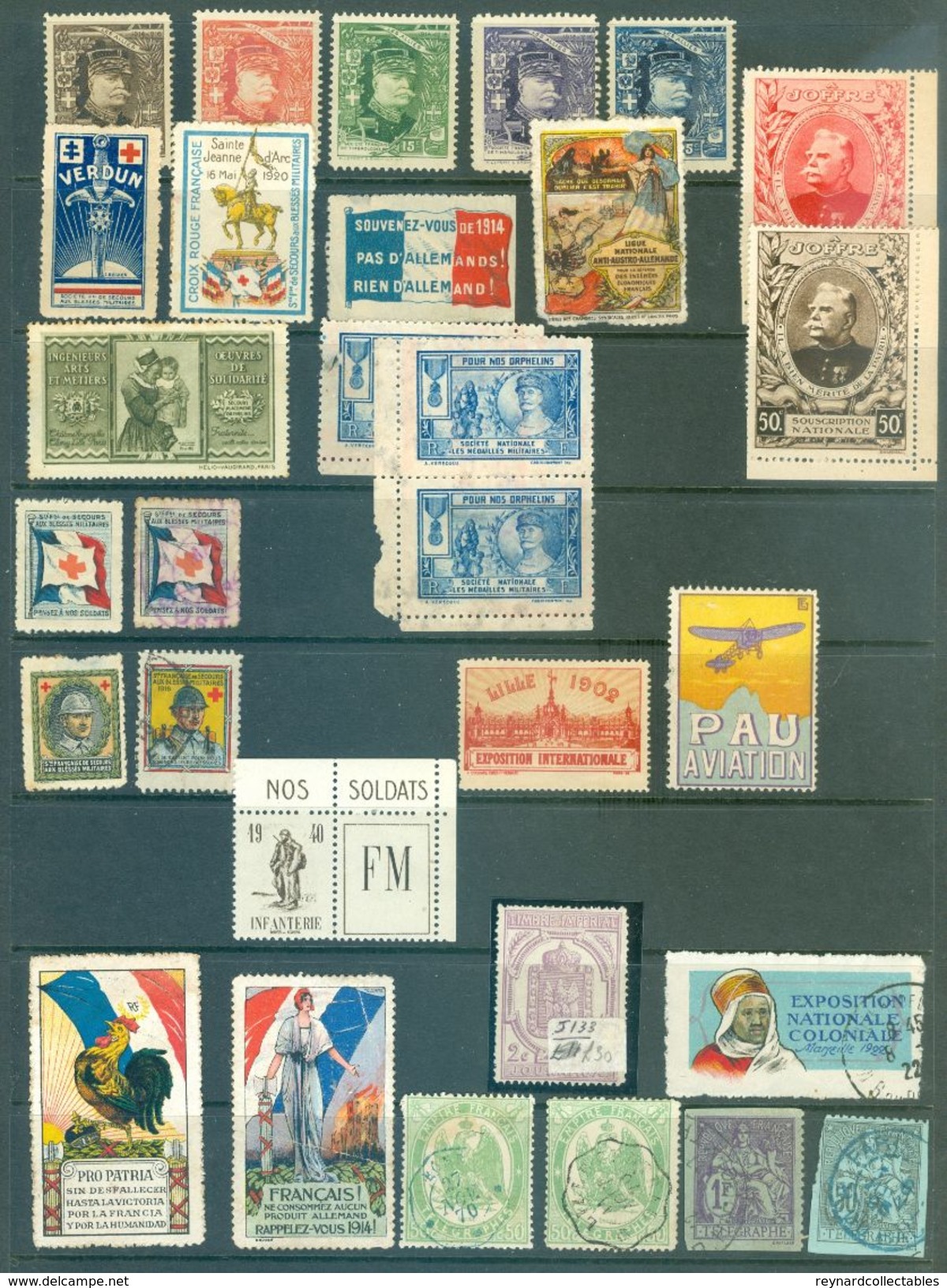 France 490+ Vintage Cinderella/poster Stamps. Expos/Foire, Military, Anti TB. Superb Lot - Andere & Zonder Classificatie