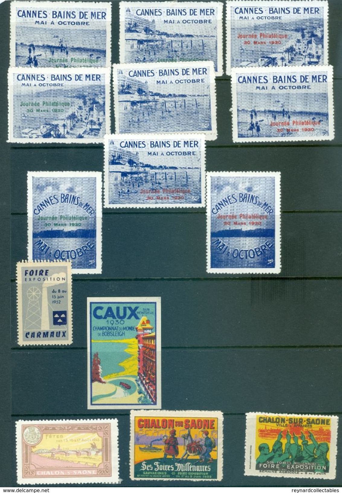 France 490+ vintage cinderella/poster stamps. Expos/Foire, military, Anti TB. Superb lot