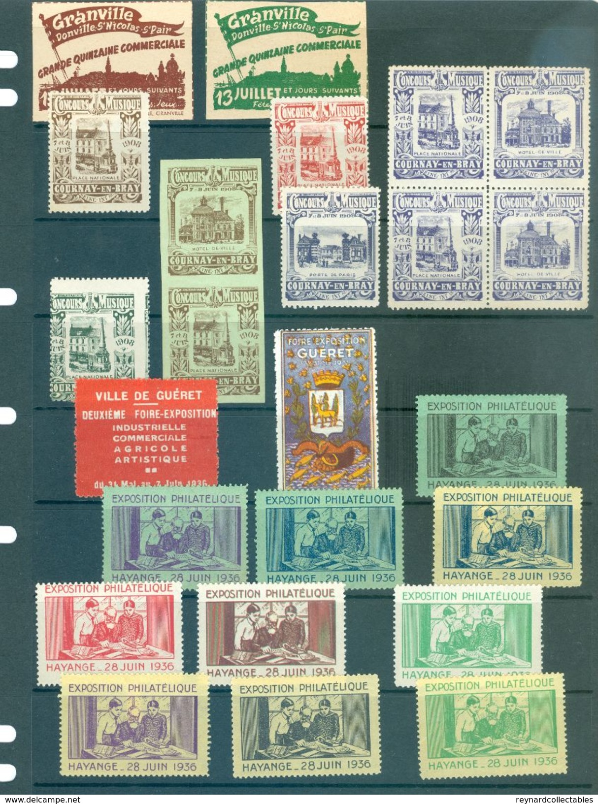 France 490+ vintage cinderella/poster stamps. Expos/Foire, military, Anti TB. Superb lot