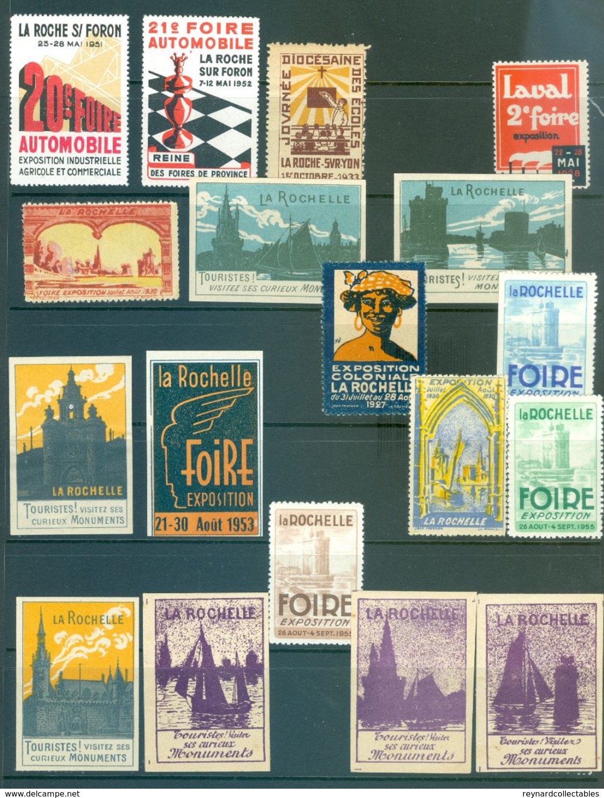 France 490+ vintage cinderella/poster stamps. Expos/Foire, military, Anti TB. Superb lot