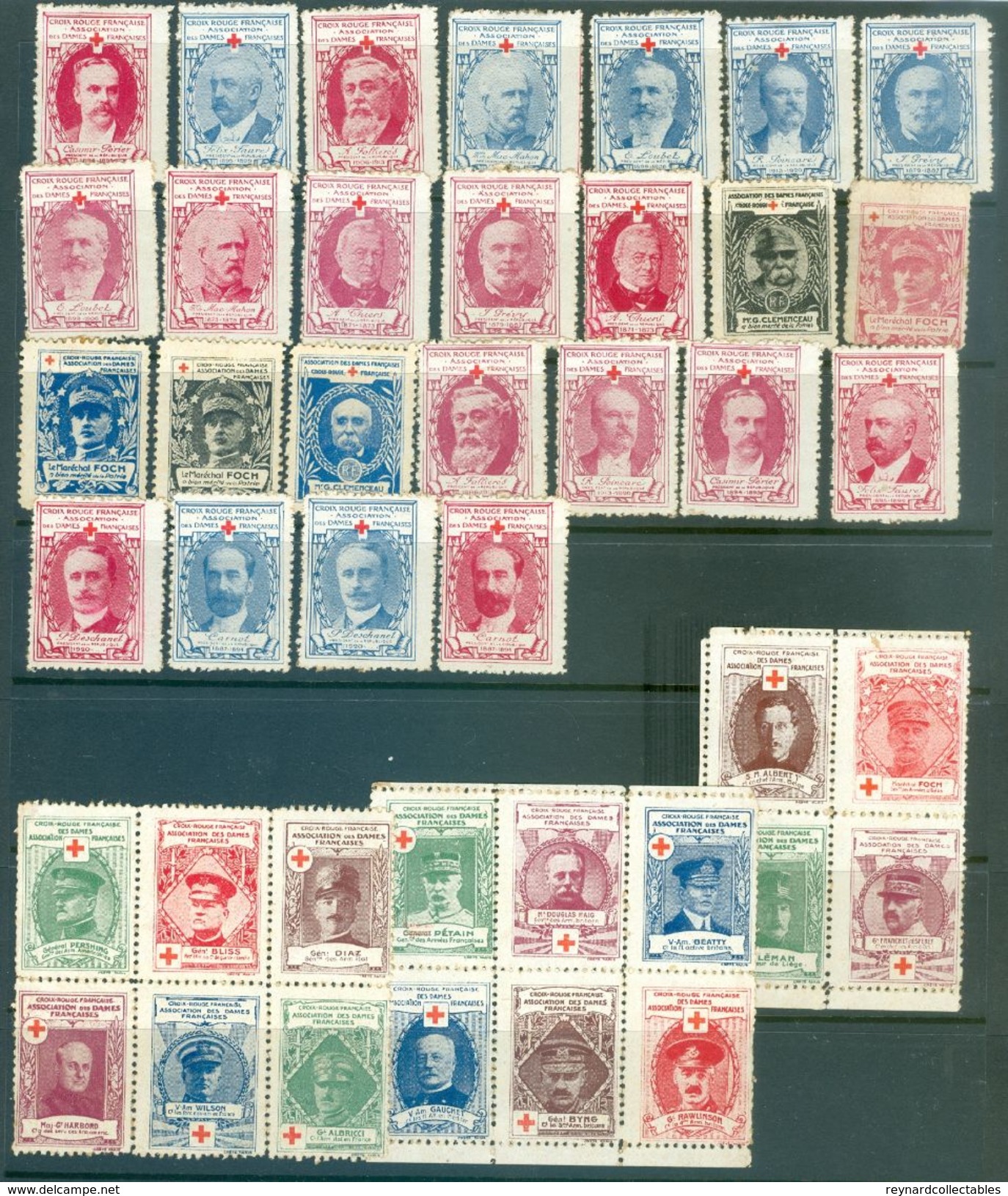 France 490+ vintage cinderella/poster stamps. Expos/Foire, military, Anti TB. Superb lot