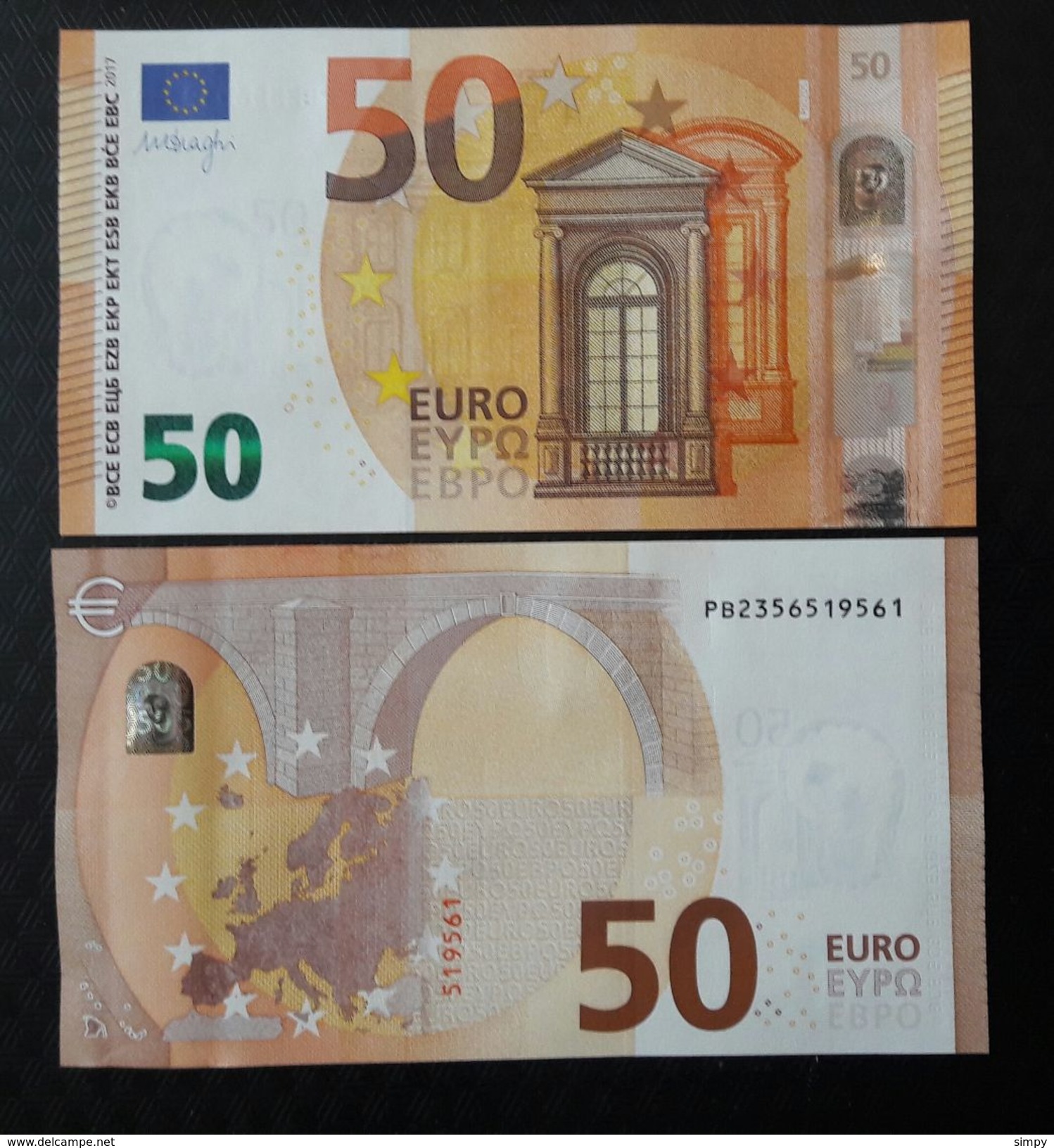 NETHERLANDS 50 Euro 2017  Letter PB UNC  P002 D5 Nederland - 50 Euro