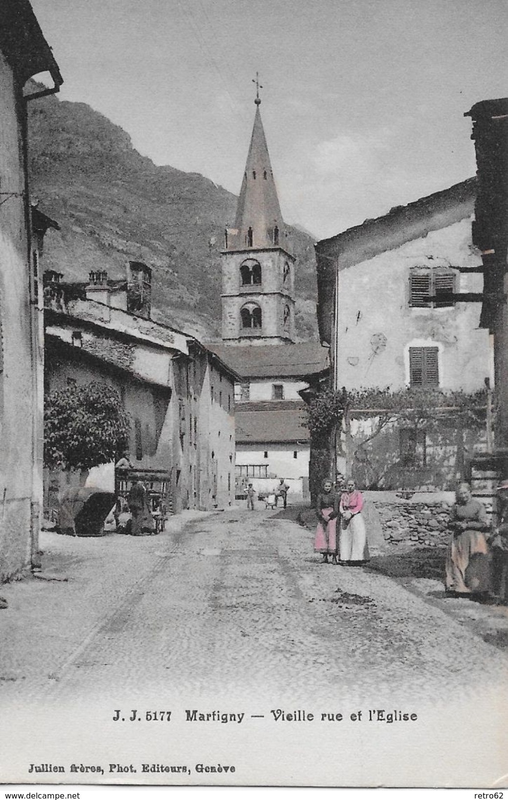 MARTIGNY &rarr; Vieille Rue Et L?Eglise, Ca.1910 - Martigny