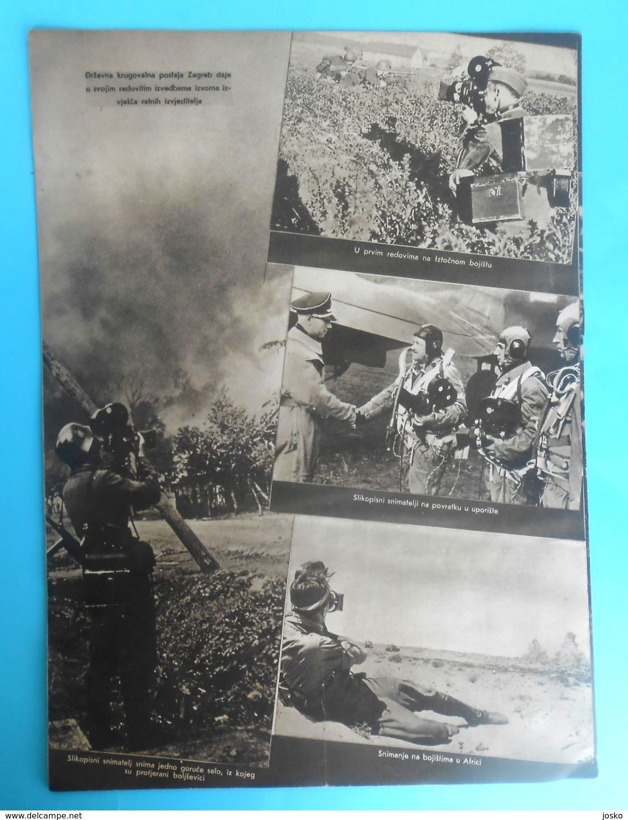 WW2 - CROATIA ( NDH ) - POGLAVNIK DR. ANTE PAVELIC ON EASTERN FRONT - RUSSIA * Ustase * Magazine Hrvatski Krugovall 1942 - Other & Unclassified