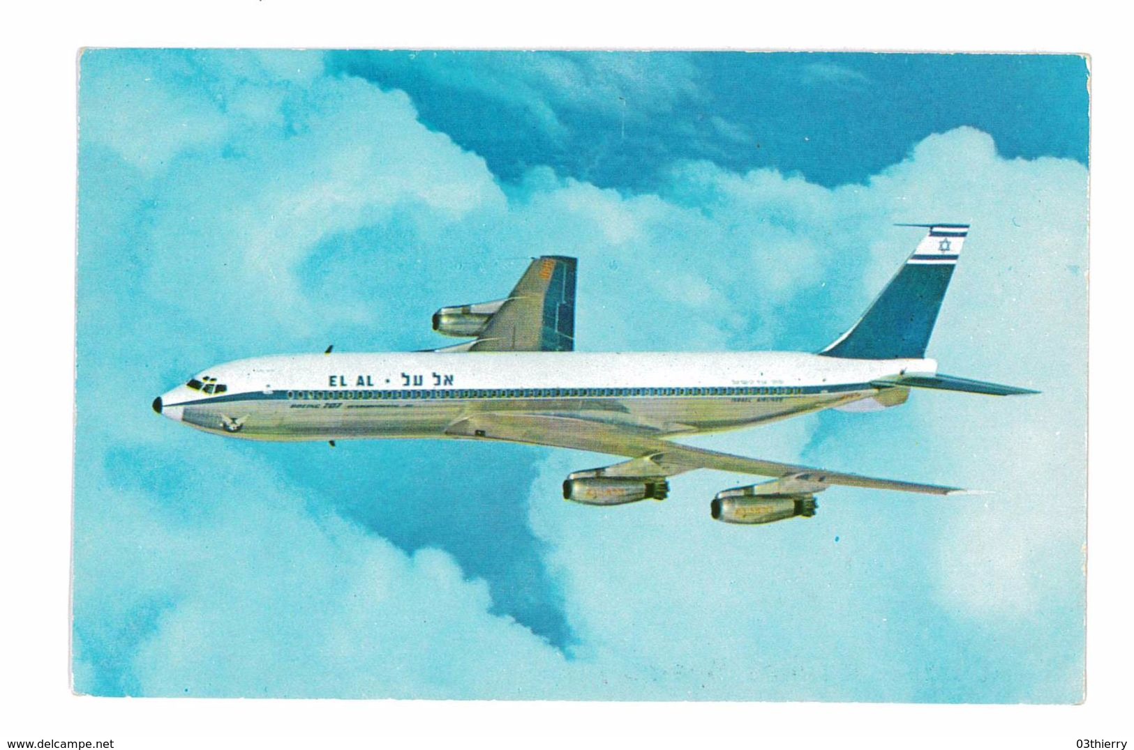 CPSM AVIATION EL AL ISRAEL AIRLINES BOING 707 - 1946-....: Modern Era