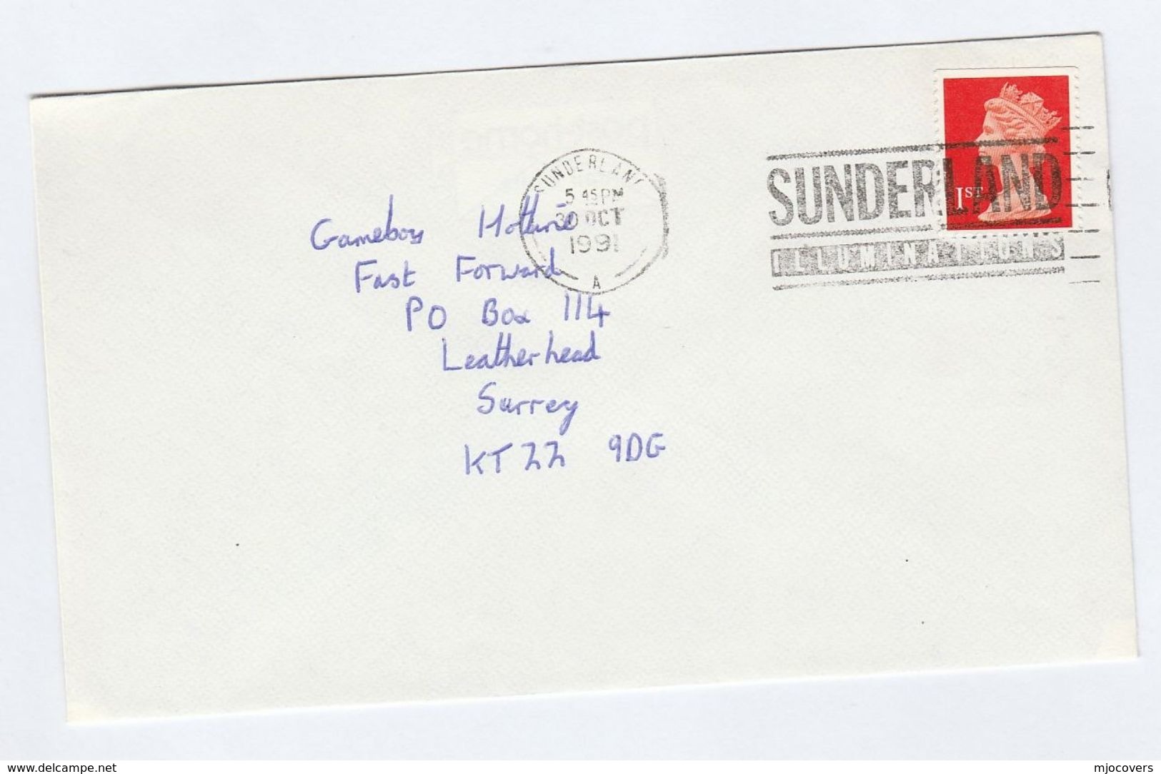 1991 COVER Slogan  SUNDERLAND ILLUMINATIONS Gb Stamps Electricity Electric Light - Electricity