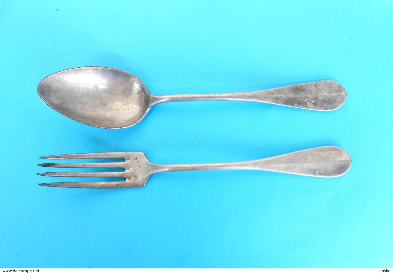 COMPAGNIE AFRICAINE DE NAVIGATION - Was A Belgium Shipping Company * Vintage Set Spoon + Fork * Cuiller Fourchet Belgie - Other & Unclassified