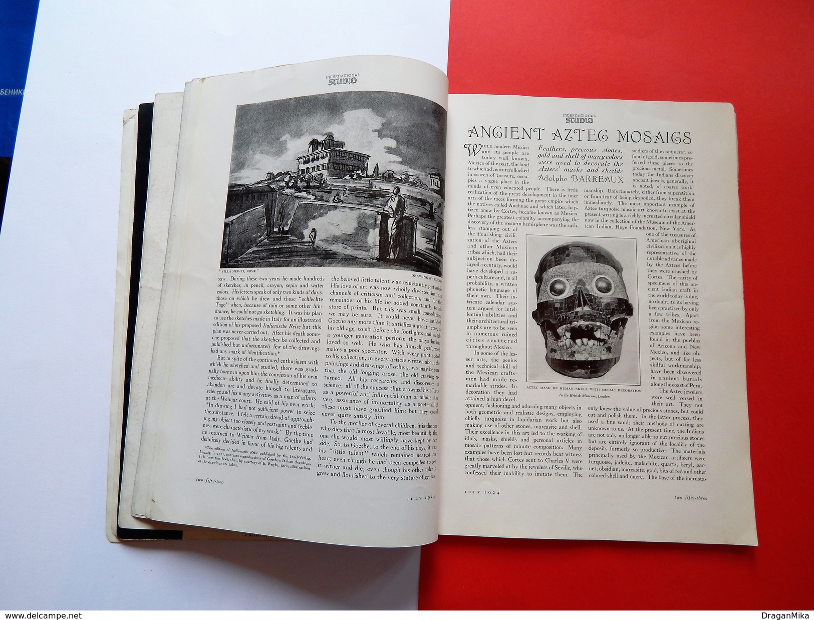 INTERNATIONAL STUDIO, Antiq art MAGAZINE -  July 1924 / FREE SHIPPING