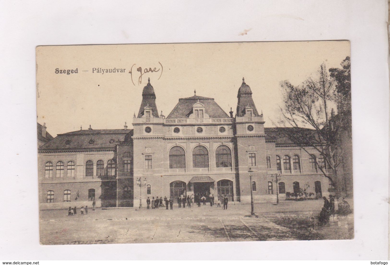 CPA SZEGED, PALYAUDVAR (gare) En 1919! - Hungary