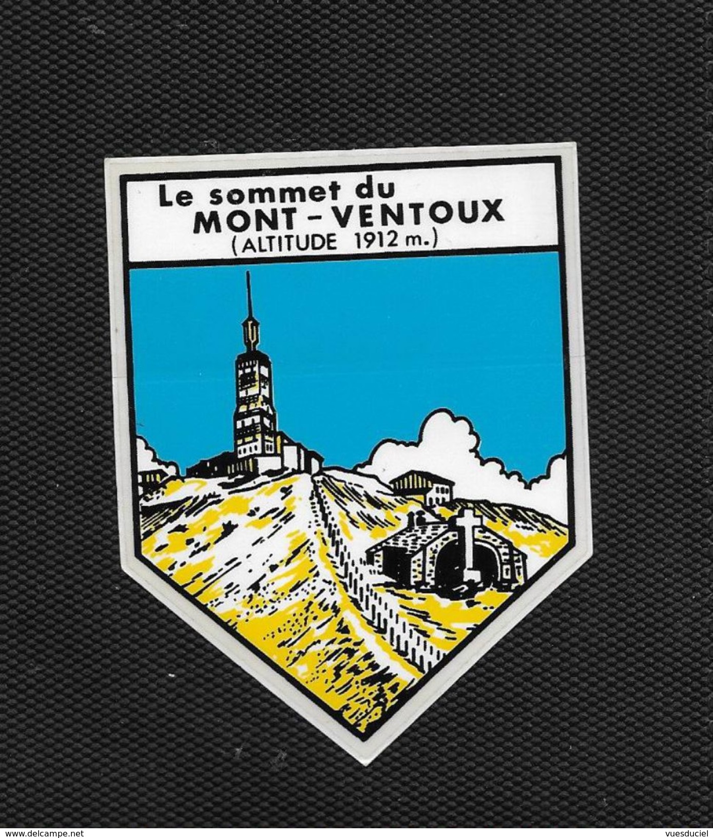 Le Mont Ventoux - Avignon Vaucluse - Ecusson Adhésif Autocollant - Stickers