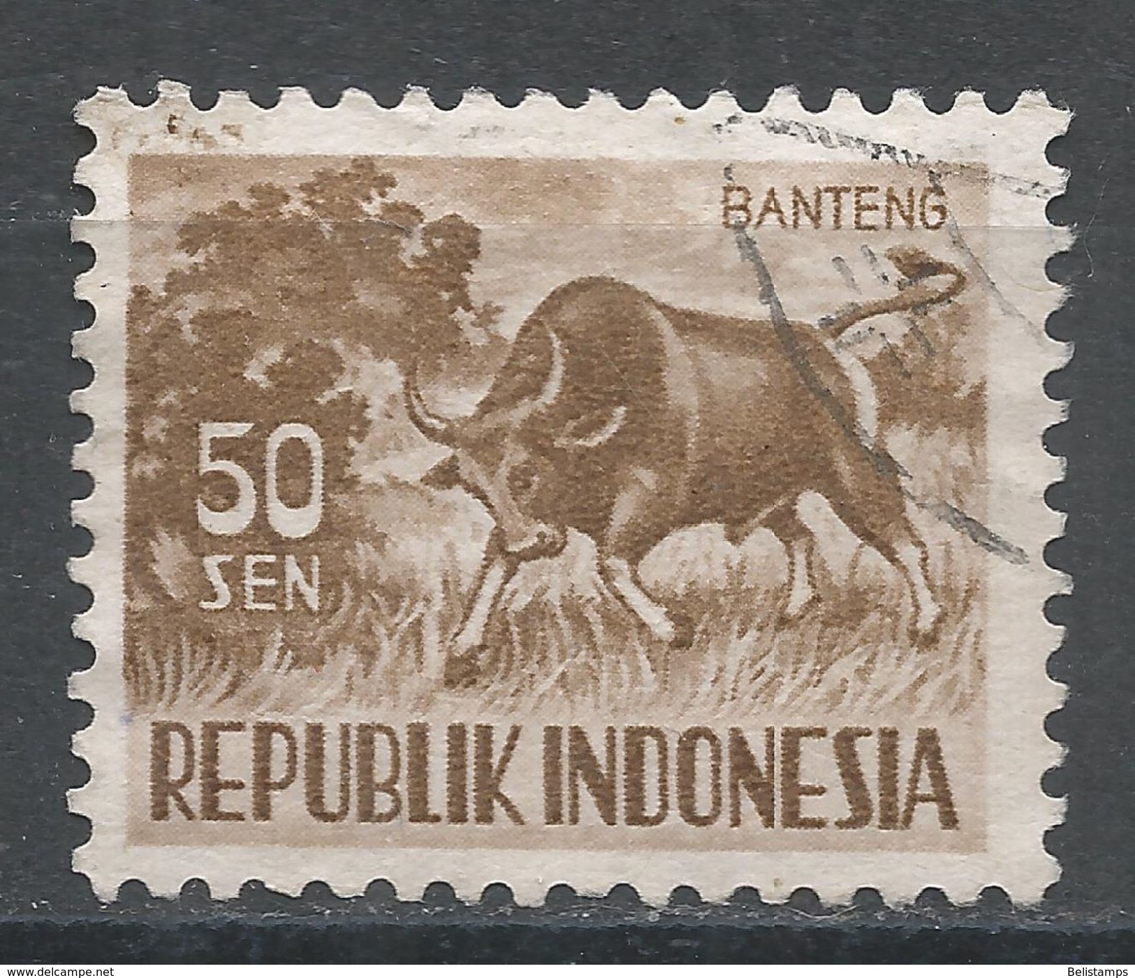 Indonesia 1956, Scott #430 (U) Banteng - Indonésie