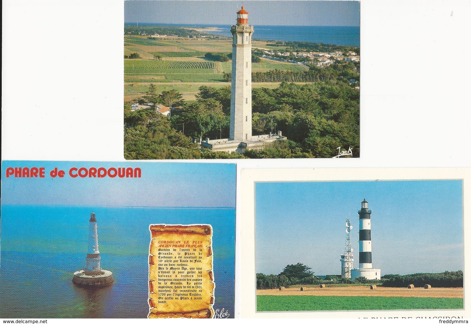 France: 7 Cartes Postales Phares - Lighthouses