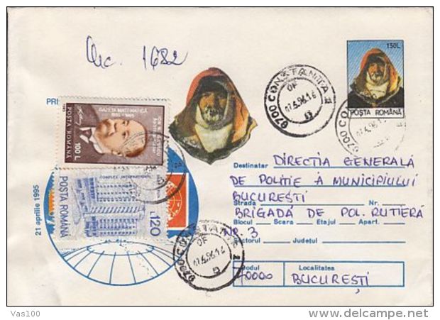 ARCTIC EXPEDITION, THEODOR NEGOITA, REGISTERED COVER STATIONERY, ENTIER POSTAL, 1996, ROMANIA - Expéditions Arctiques