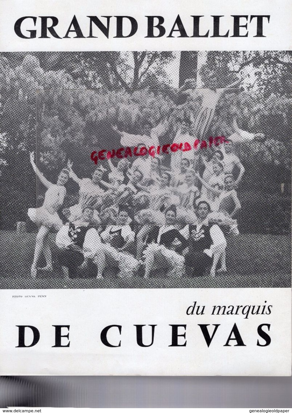 SPECTACLE PROGRAMME GRAND BALLET DU MARQUIS DE CUEVAS-DANSE- CONSTANTIA-DOLLAR-NINA VYROUBOVA-HIGHTOWER-MOREAU-GOLOVINE - Programme