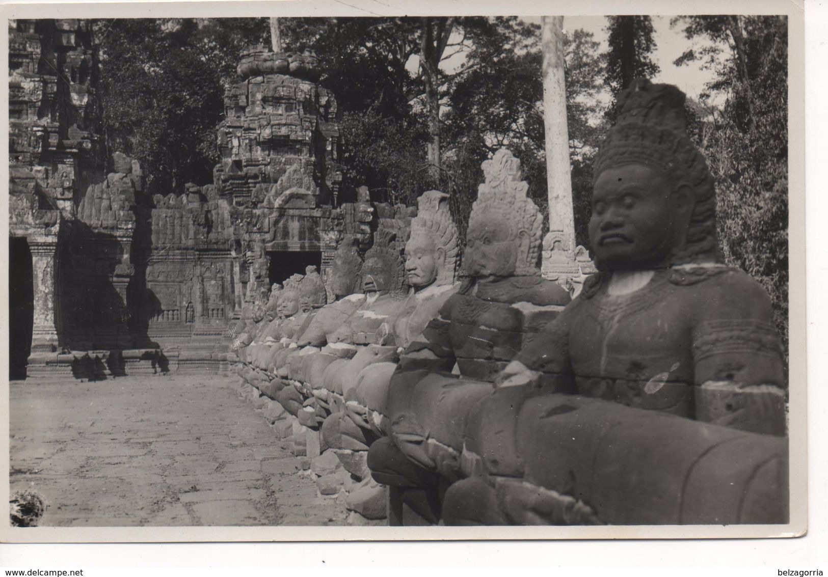 ASIE - CAMBODGE - ANGKOR - RARE PHOTOGRAPHIE ORIGINALE  - LES RUINES D'ANGKOR, VOIR SCANS - Cambodia