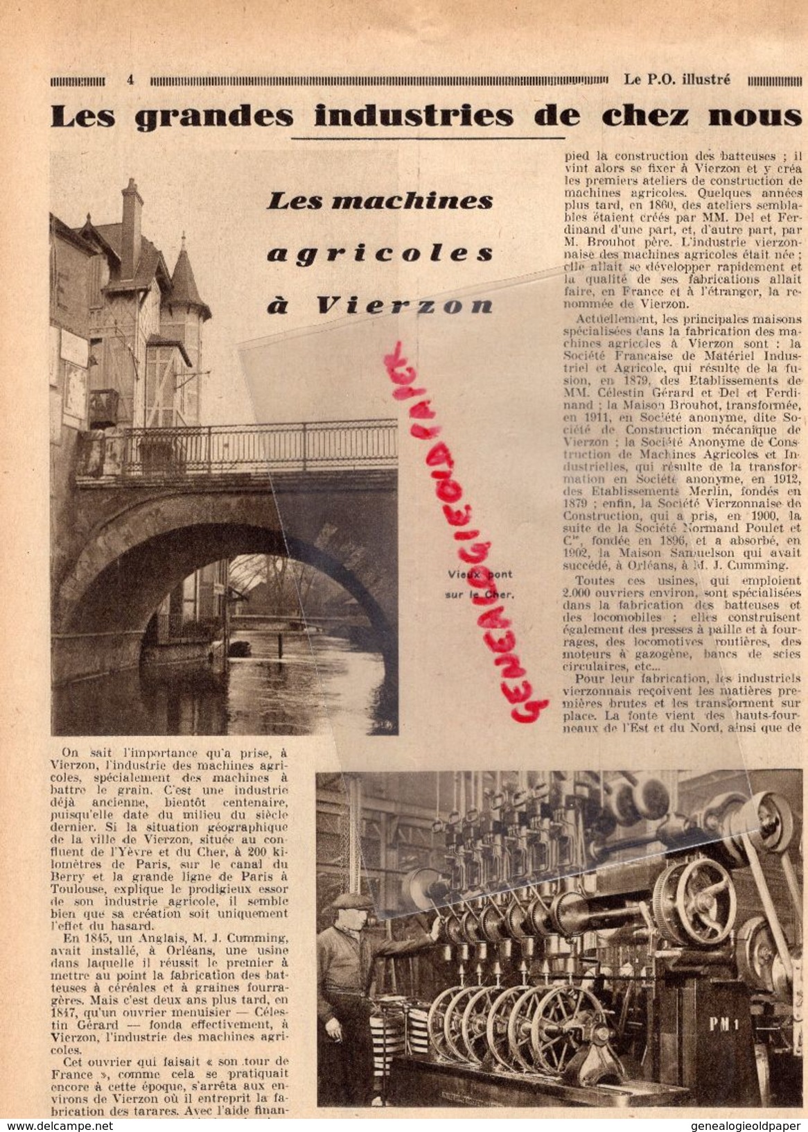 REVUE LE P.O. ILLUSTRE-N° 14-1931-MONT LOUIS FONT ROMEU-BANANES GUINEE KIN SAN-VIERZON-STRASBOURG-  QUIBERON-PERIGUEUX - Chemin De Fer & Tramway