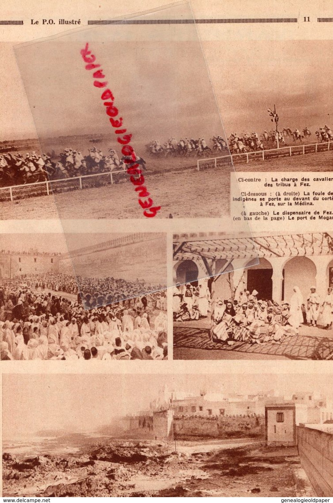 REVUE  P.O. ILLUSTRE-N° 12-1930-MOULMIN FERTE REUILLY-CULAN-DOUMERGUE MAROC-GARE-ORLEANS-NERIS-VILLENEUVE LOT-MONTLUCON