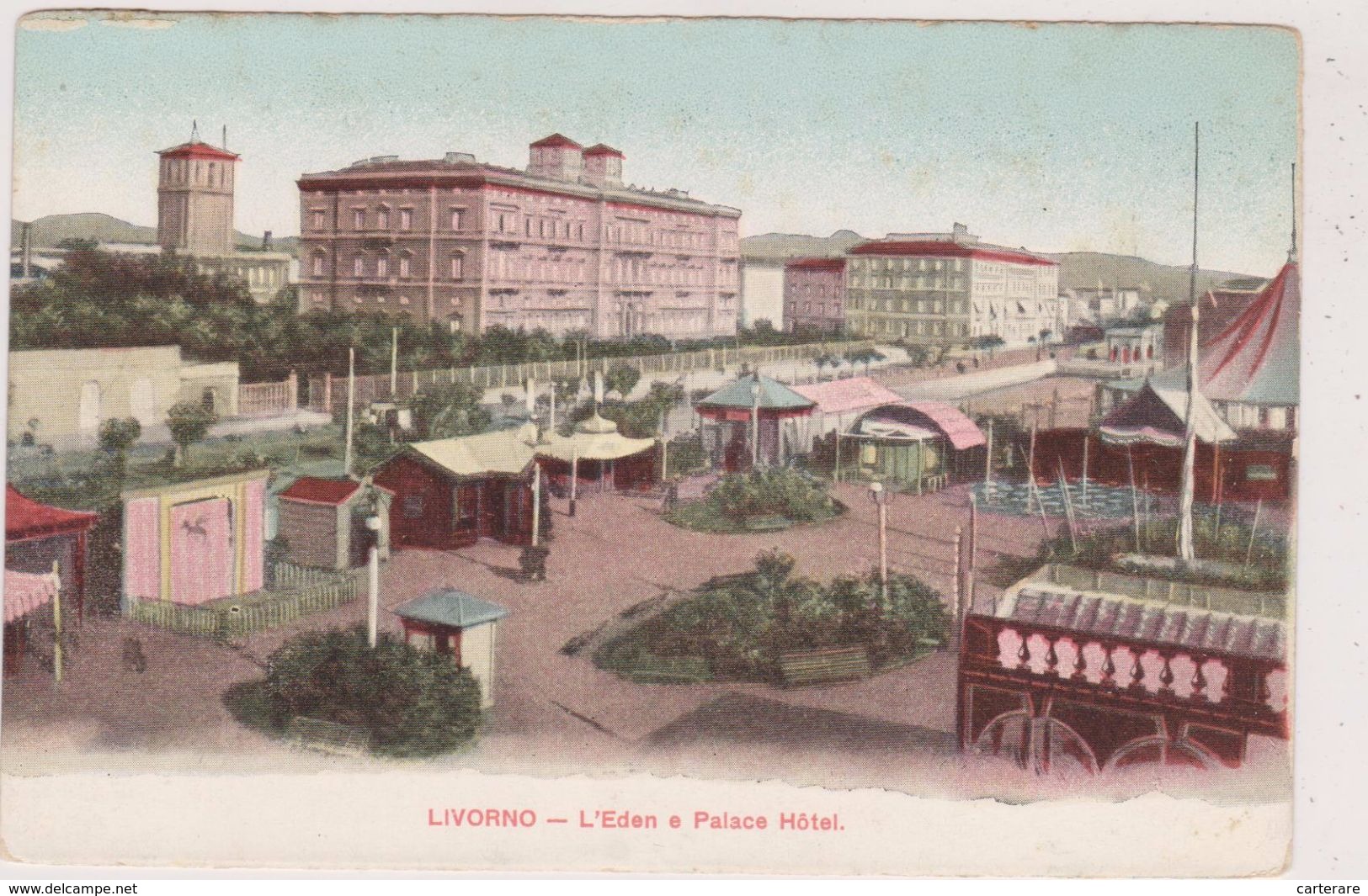 Cpa,italie,TOSCANA,LIVORNO,l´eden   Palace Hotel,edizione MEI ALBERTO ,italia - Livorno