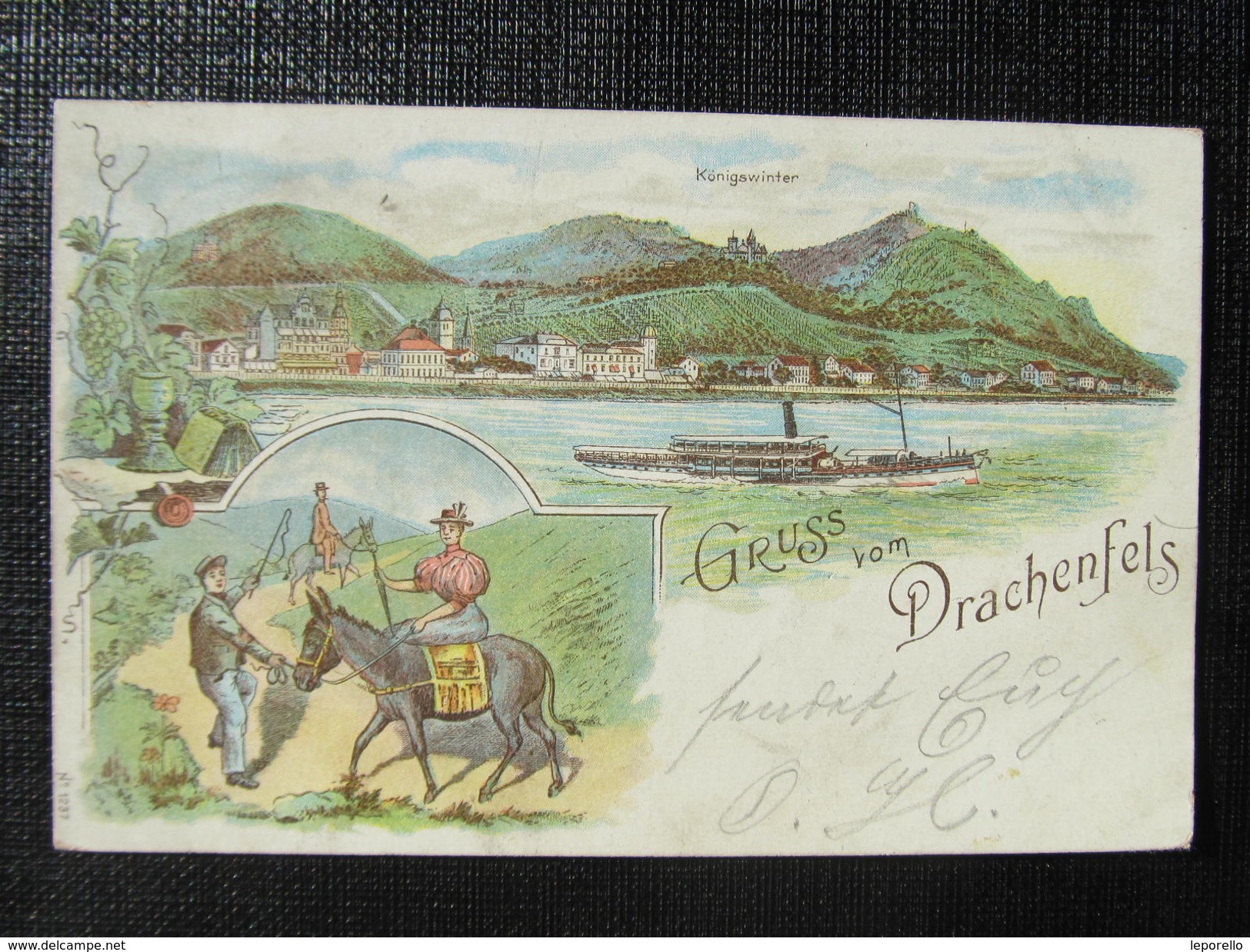 AK KÖNIGSWINTER Litho 1900 Drachenfels // D*26643 - Koenigswinter