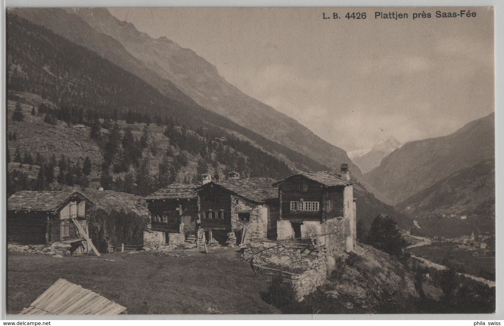 Plattjen Pres Saas-Fee - Photo: Louis Burgy No. 4426 - Saas-Fee