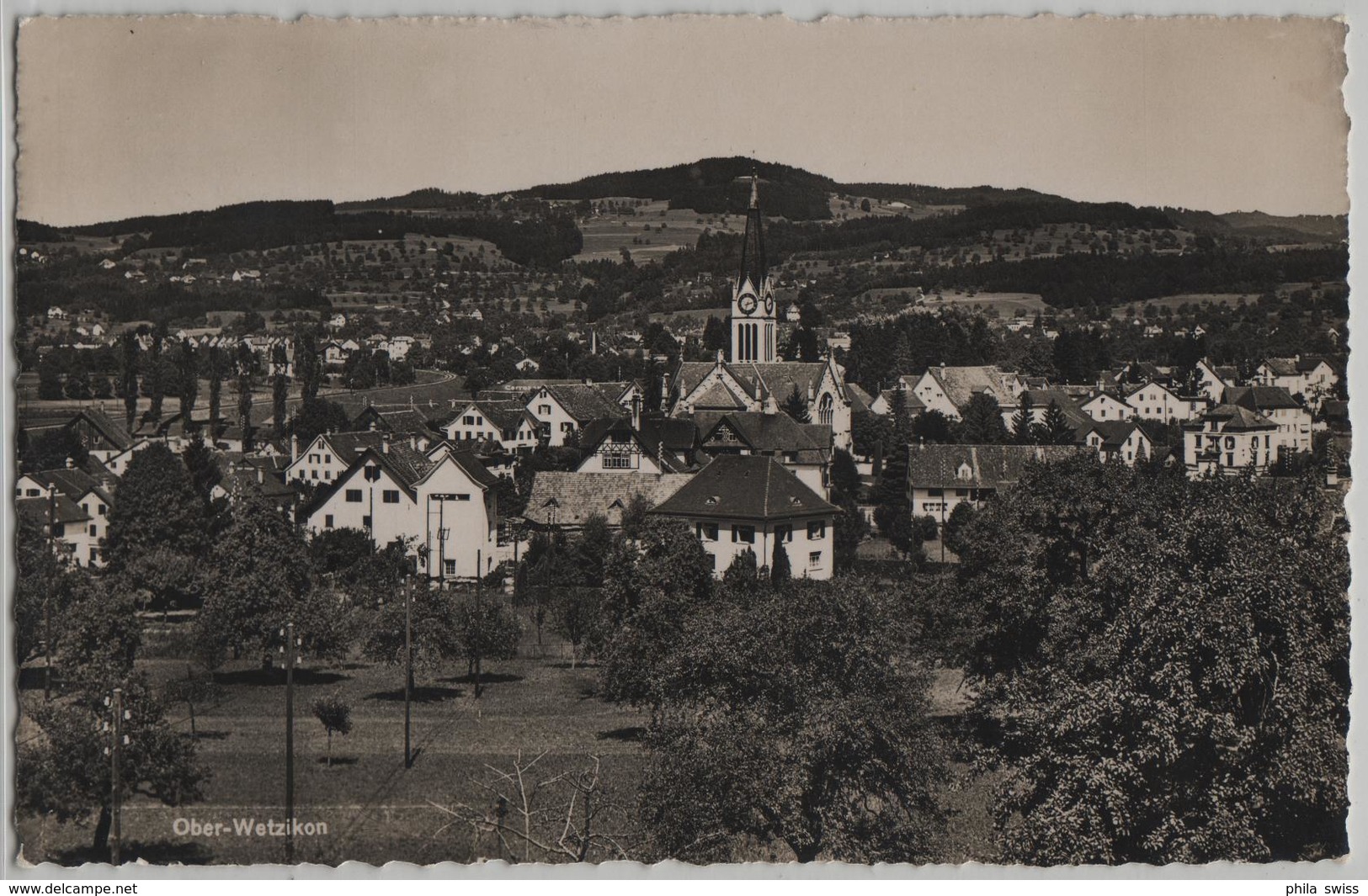 Ober-Wetzikon - Generalansicht - Photoglob No. 10458 - Wetzikon