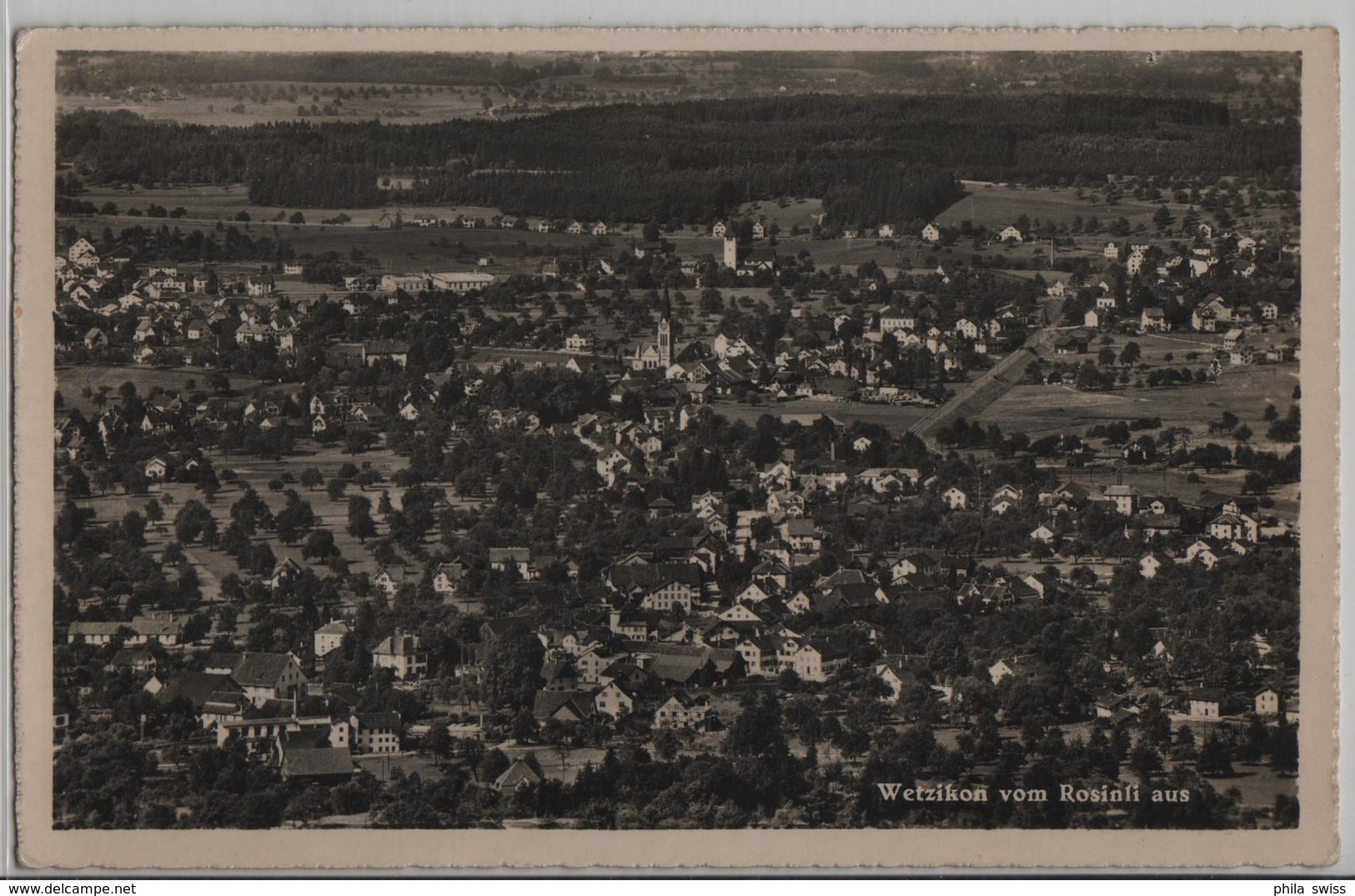 Wetzikon Vom Rosinli Aus - Photo: J. Gaberell No. 16189 - Wetzikon