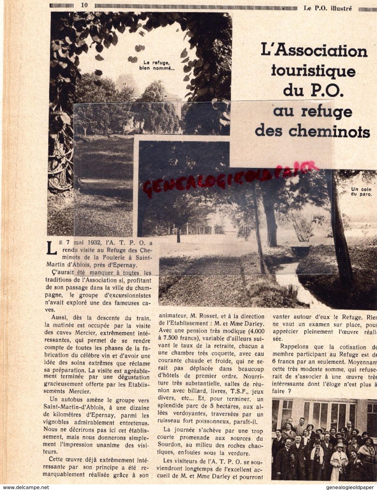 REVUE P.O. ILLUSTRE-N° 28-1933-SAINT LEON LA VEZERE-CROZATIER--ORLEANS TOURS-EL MANSOUR-CHATEAUROUX-87-SAINT OUEN BELLAC