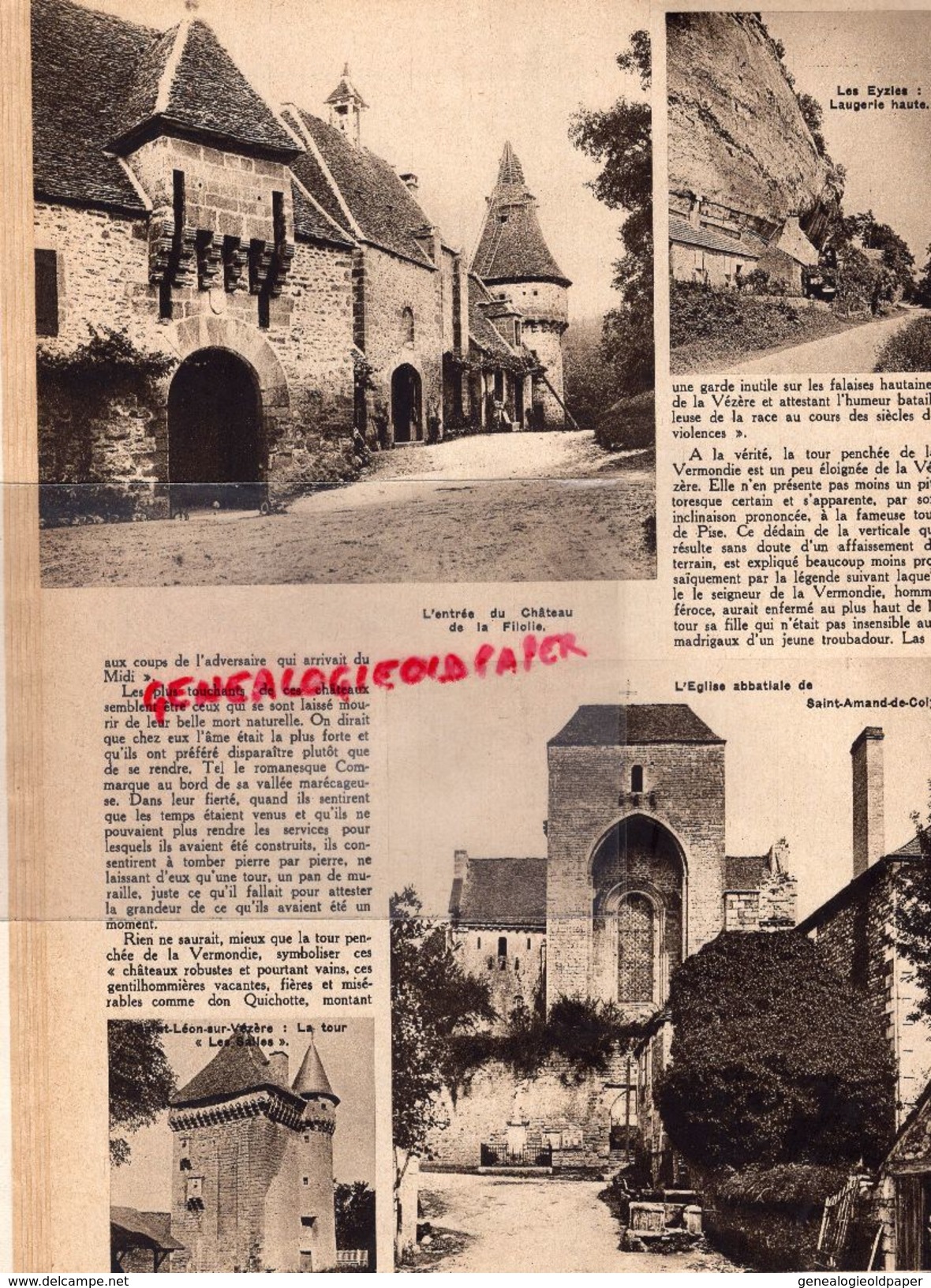 REVUE P.O. ILLUSTRE-N° 28-1933-SAINT LEON LA VEZERE-CROZATIER--ORLEANS TOURS-EL MANSOUR-CHATEAUROUX-87-SAINT OUEN BELLAC