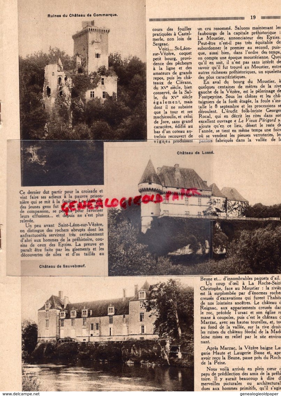 REVUE P.O. ILLUSTRE-N° 28-1933-SAINT LEON LA VEZERE-CROZATIER--ORLEANS TOURS-EL MANSOUR-CHATEAUROUX-87-SAINT OUEN BELLAC