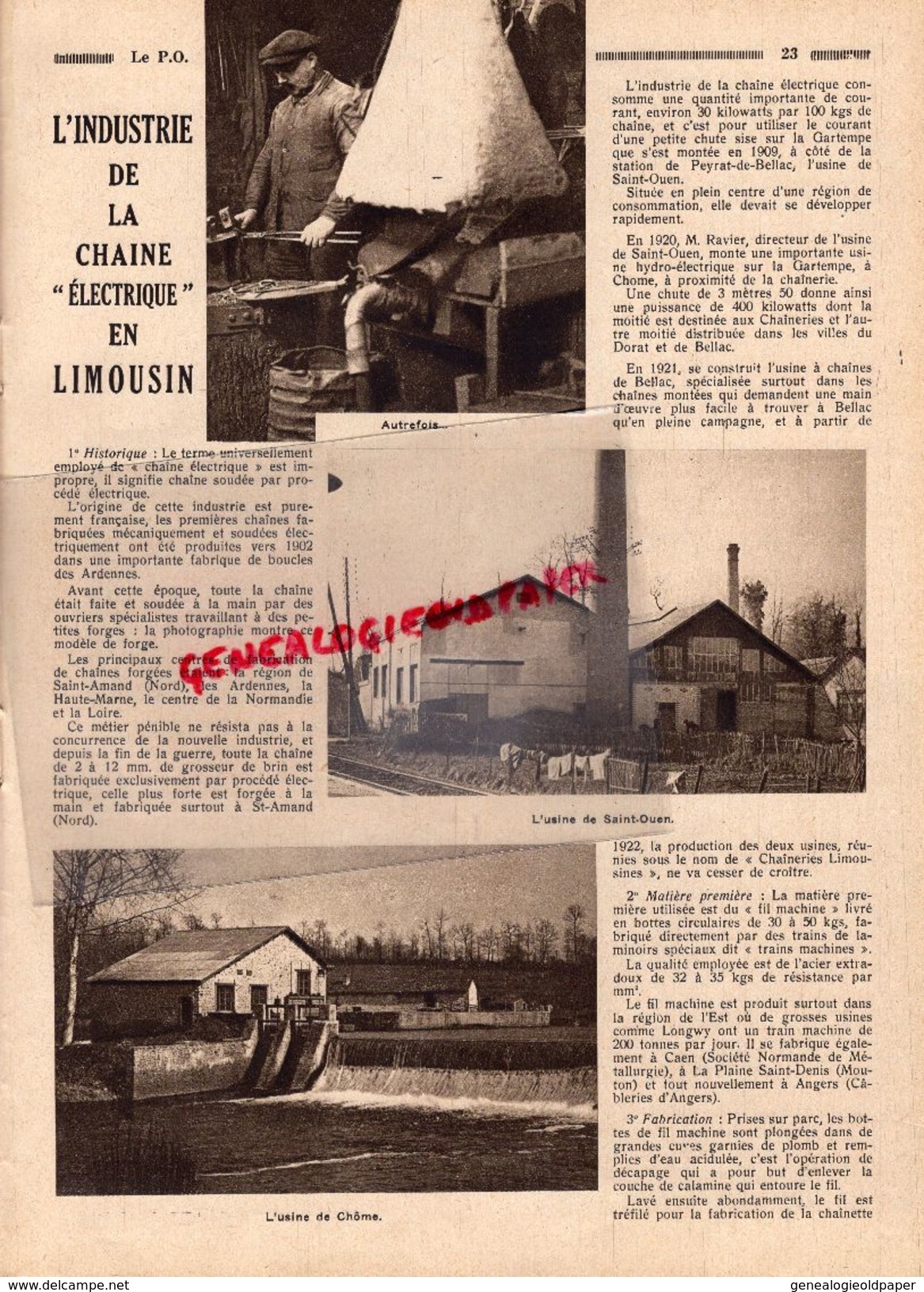 REVUE P.O. ILLUSTRE-N° 28-1933-SAINT LEON LA VEZERE-CROZATIER--ORLEANS TOURS-EL MANSOUR-CHATEAUROUX-87-SAINT OUEN BELLAC