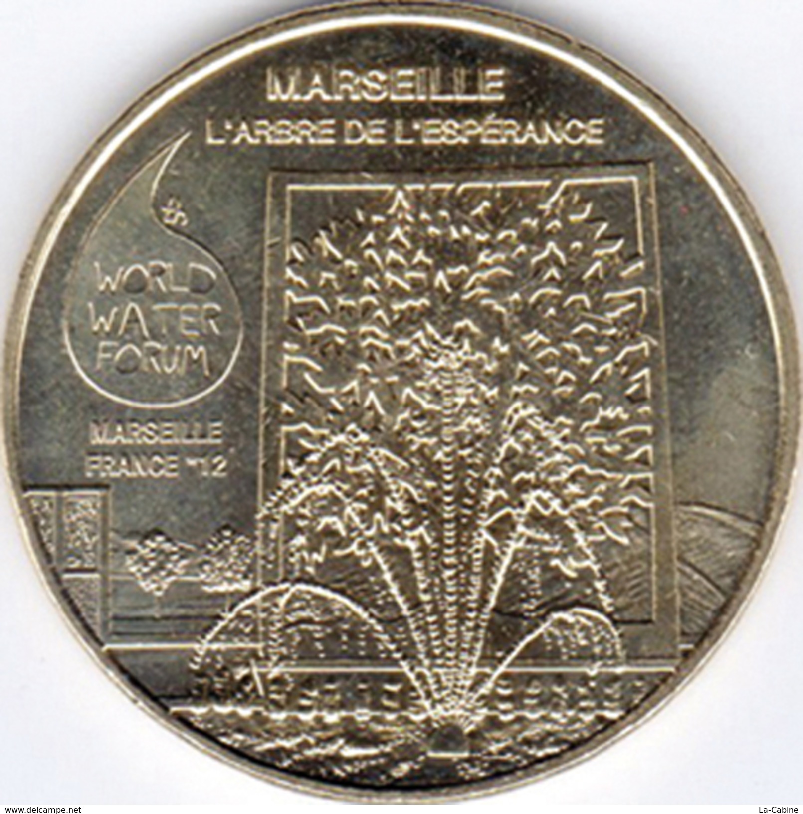 13 MARSEILLE SÉRIE DE 3 WORLD WATER FORUM FORUM MONDIAL DE L'EAU MÉDAILLE MONNAIE DE PARIS 2012 JETON MEDALS TOKEN COINS - 2012