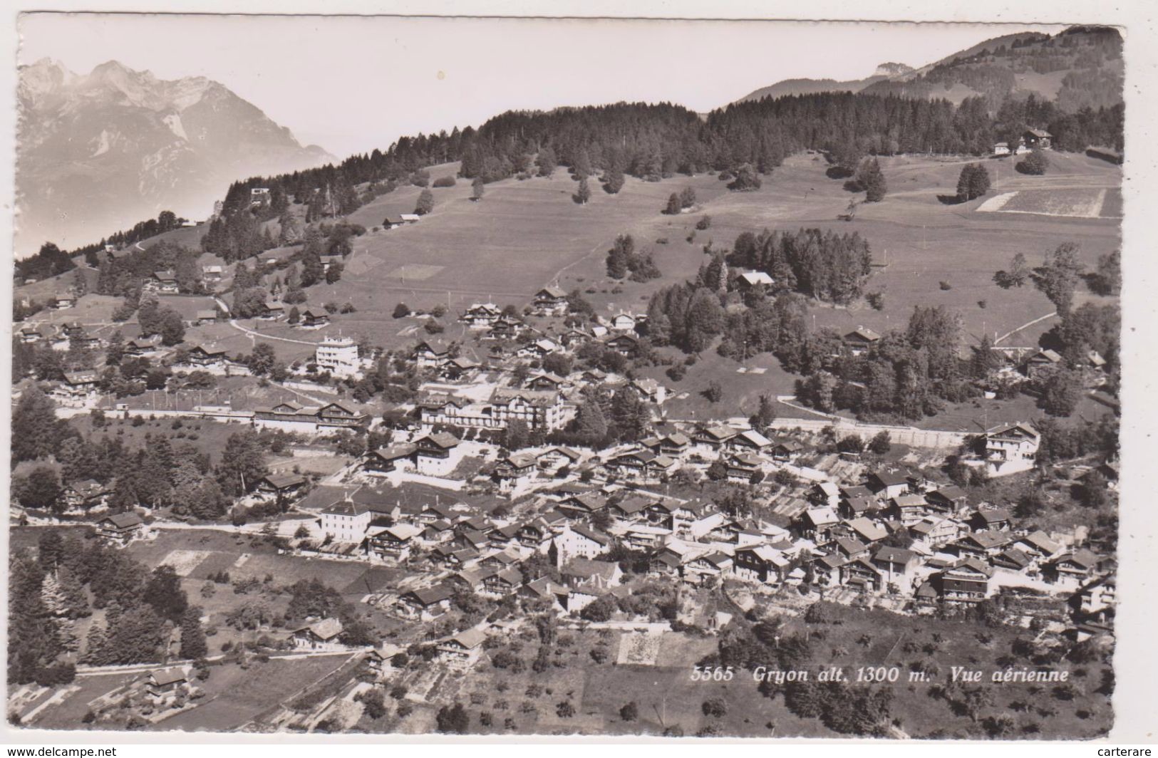 SUISSE,vue Aérienne Extraordinaire GRYON,vaud,district D´aigle,domaine Skiable  ,hotel,photo Sartori Lausanne - Gryon