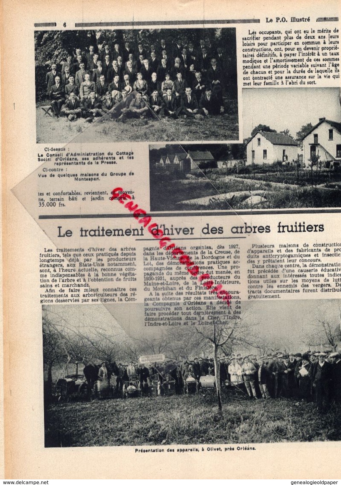 REVUE P.O. ILLUSTRE-N° 25-1933-FONDERIE CUIVRE PLOMB COUERON-CROZATIER-ATLANTIQUE-ORLEANS-EIFFEL-PRUNEAUX AGEN-CHAUVIGNY