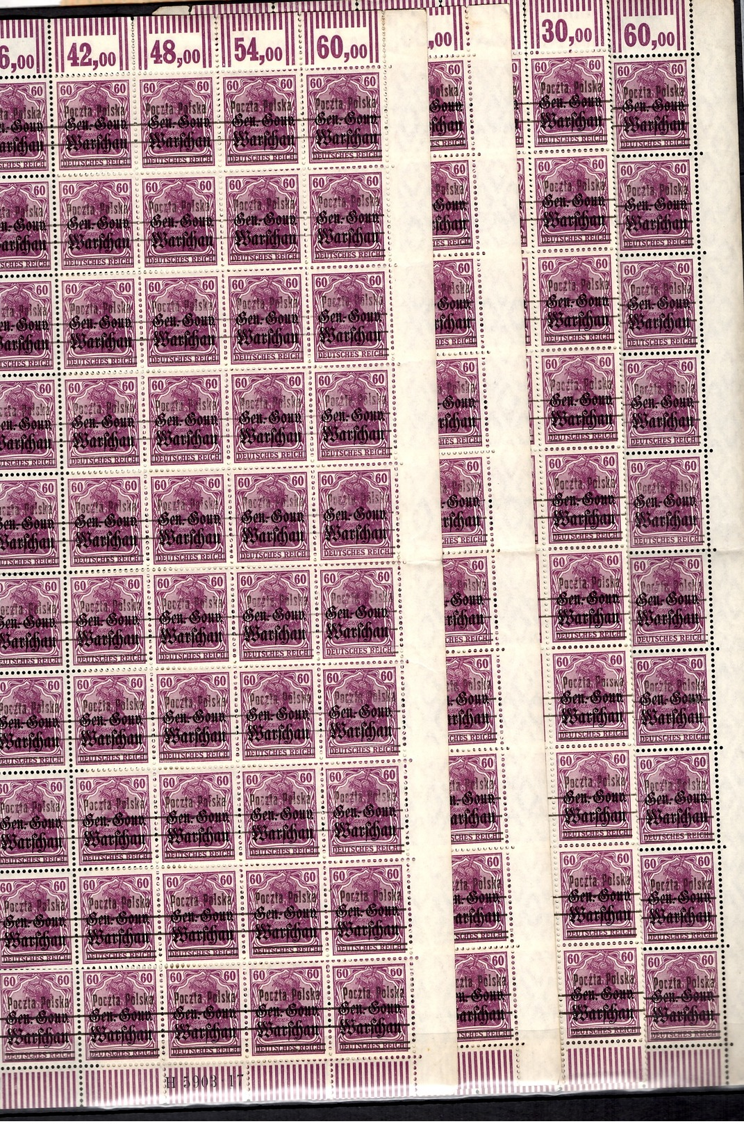 Pologne YT N° 13 Et N° 15 En Quatre Blocs De 50 Timbres Neufs ** MNH. B/TB. A Saisir! - Neufs