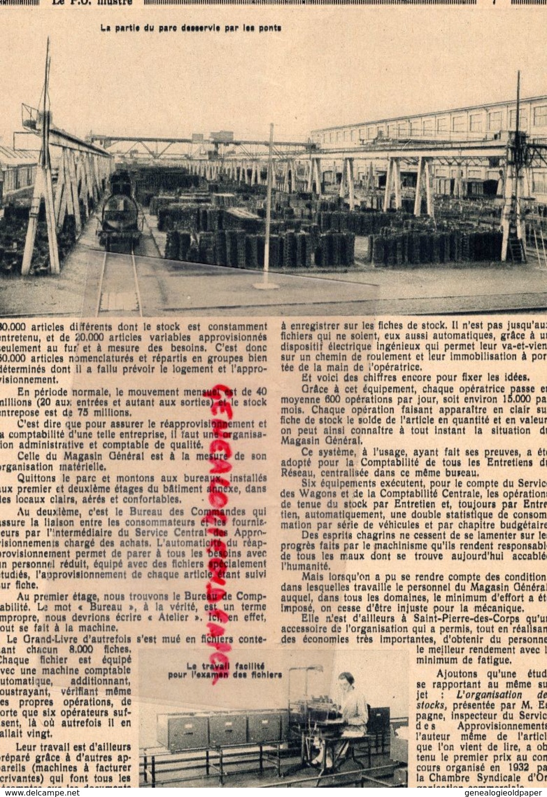 REVUE P.O. ILLUSTRE-N° 27-1933-ENVEIGT-CROZATIER-MOUTIER AHUN-SAINT PIERRE CORPS-ORLEANS TOURS-AIXE SUR VIENNE-LIMOGES