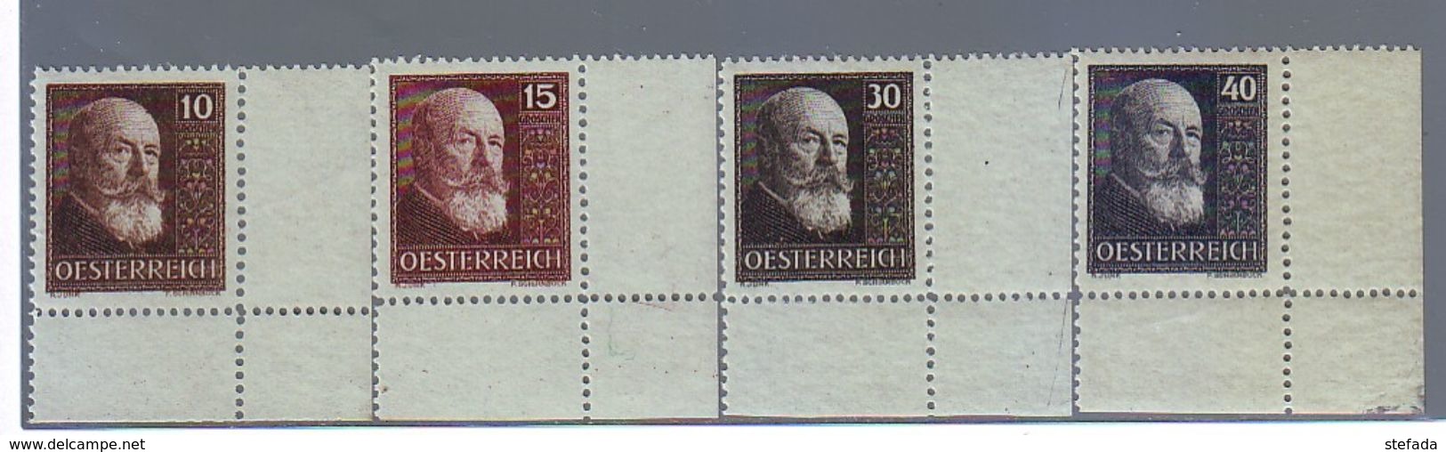 AUSTRIA  AUTRICHE  OSTERREICH  1928  PRESIDENTE HAINISCH   4 VAL.  MNH** - Neufs