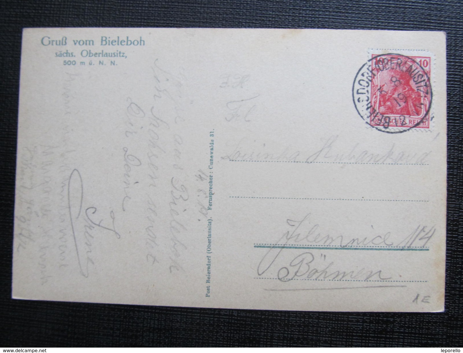 AK BIELEBOH Oberlausitz Beiersdorf Cunewalde 1919  // D*26687 - Cunewalde