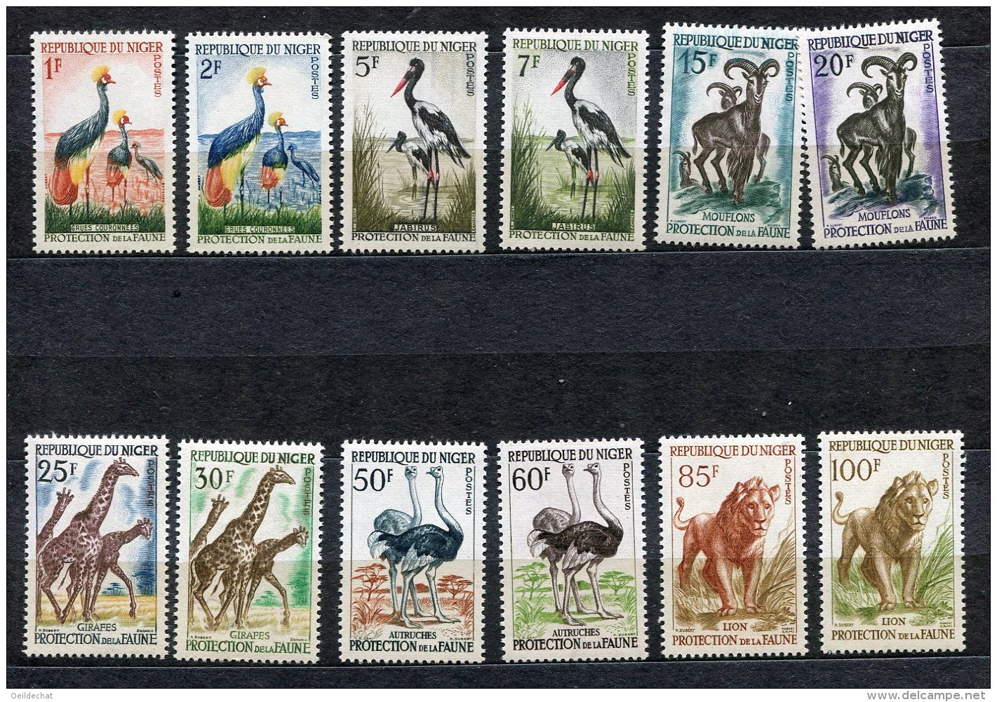 3461  NIGER   N° 97/108 Sauf 100A **  1959/62  Protection De La Faune  SUPERBE - Niger (1960-...)