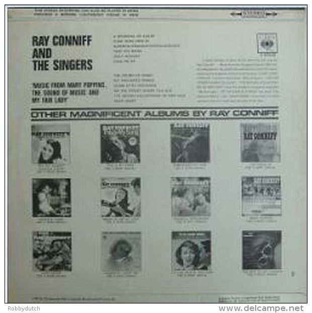 * LP *  RAY CONNIFF And The SINGERS - MUSIC FROM MARY POPPINS AND OTHER GREAT MOVIE THEMES (Holland 1965) - Filmmuziek