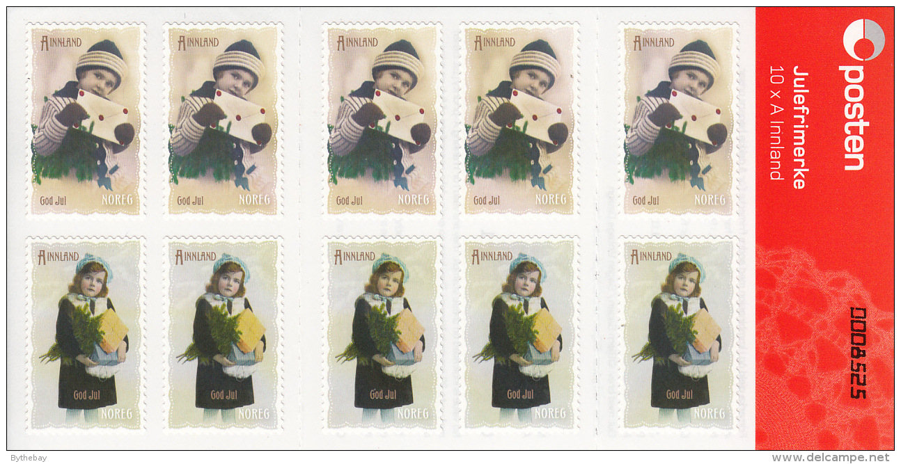 Norway 2011 Booklet 5 Of Each A Innland Children Holding Letter, Gift - Christmas - Ungebraucht