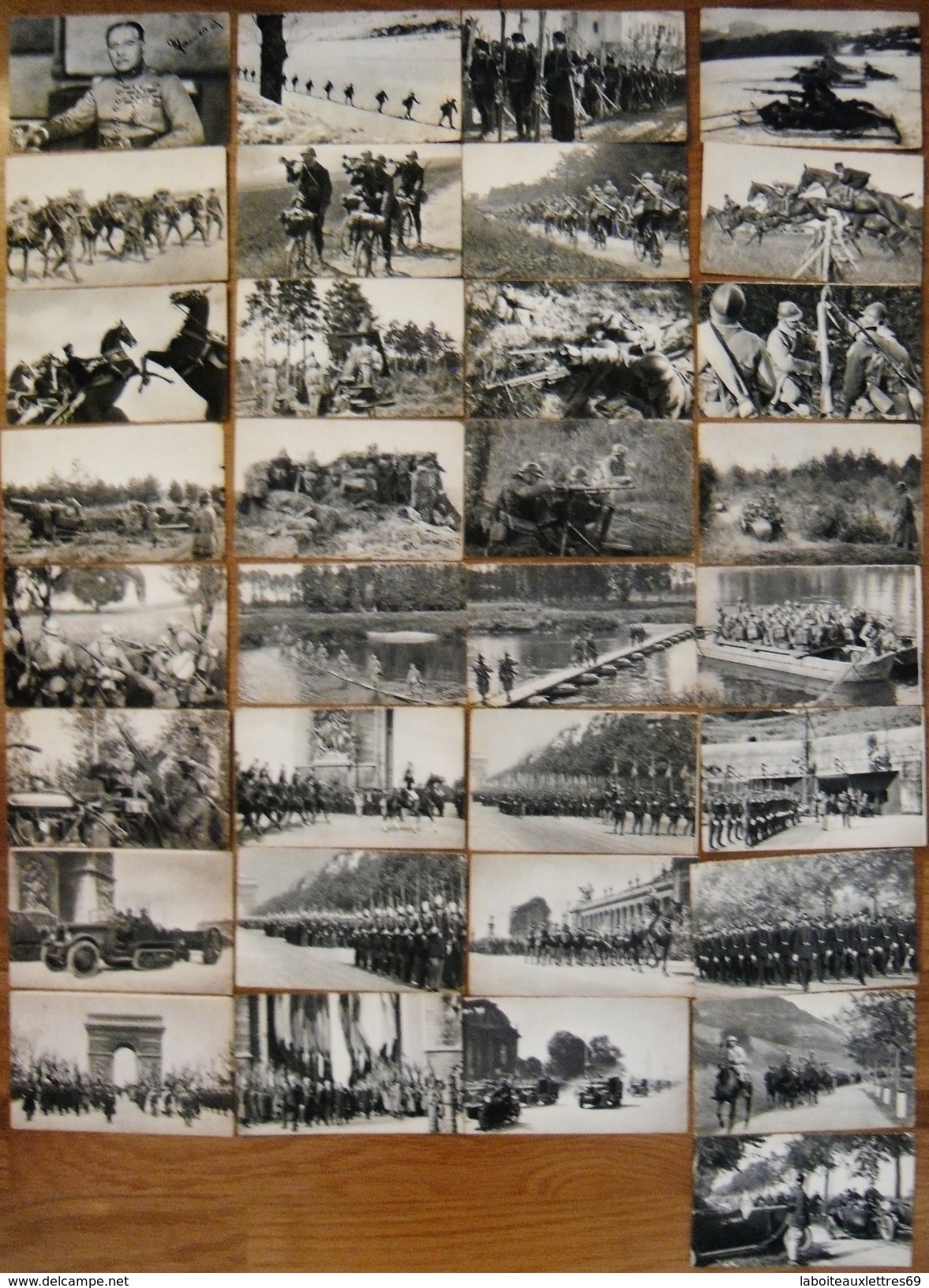 LOT 33 CARTES POSTALES ANCIENNES GENERAL GAMELIN ET DROLE DE GUERRE 1939-1940 - History