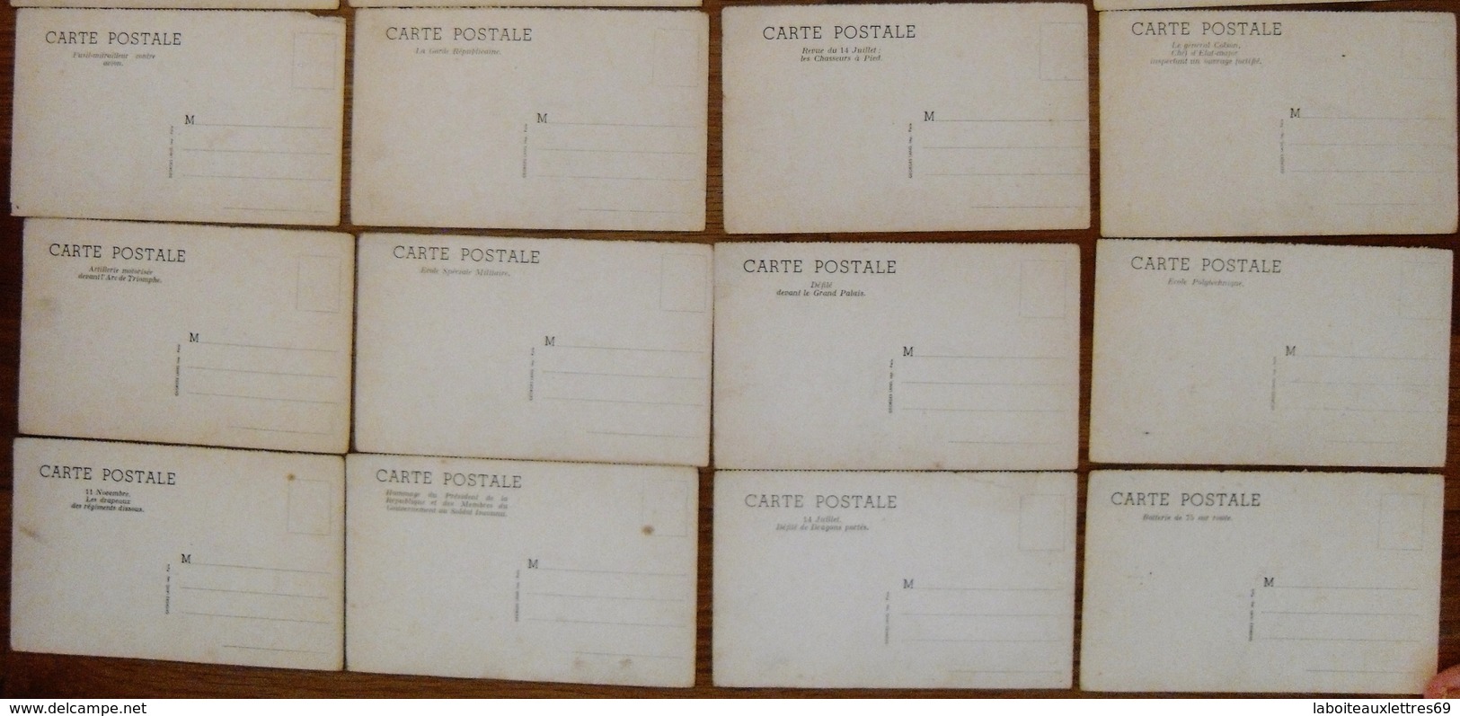 LOT 33 CARTES POSTALES ANCIENNES GENERAL GAMELIN ET DROLE DE GUERRE 1939-1940 - History