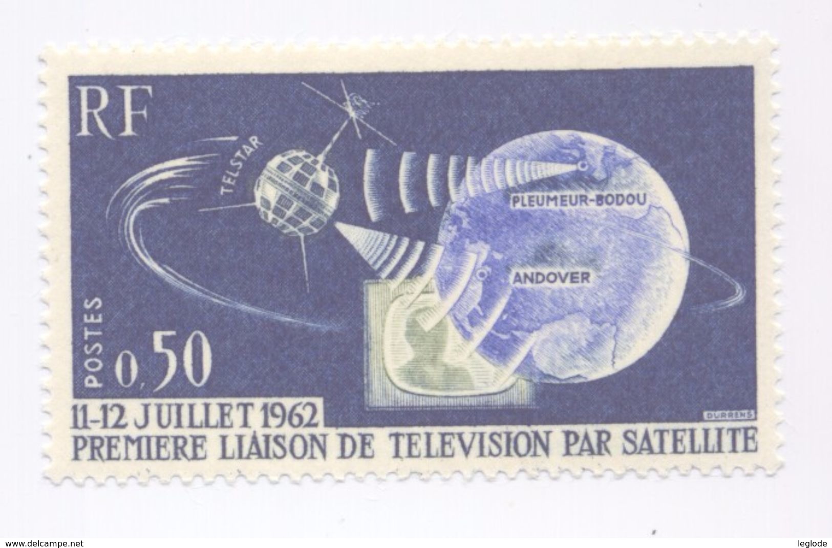 1361 - 1ère Liaison De Télévision Par Satellite (11-12 Juillet 1962 (1962-1963) - Ungebraucht