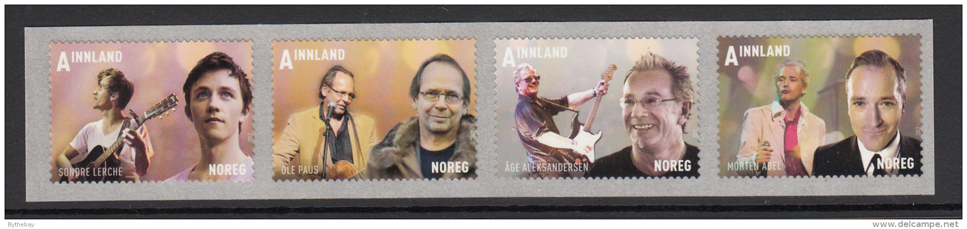 Norway 2012 Strip Of 4 A Innland Male Singers - Musique