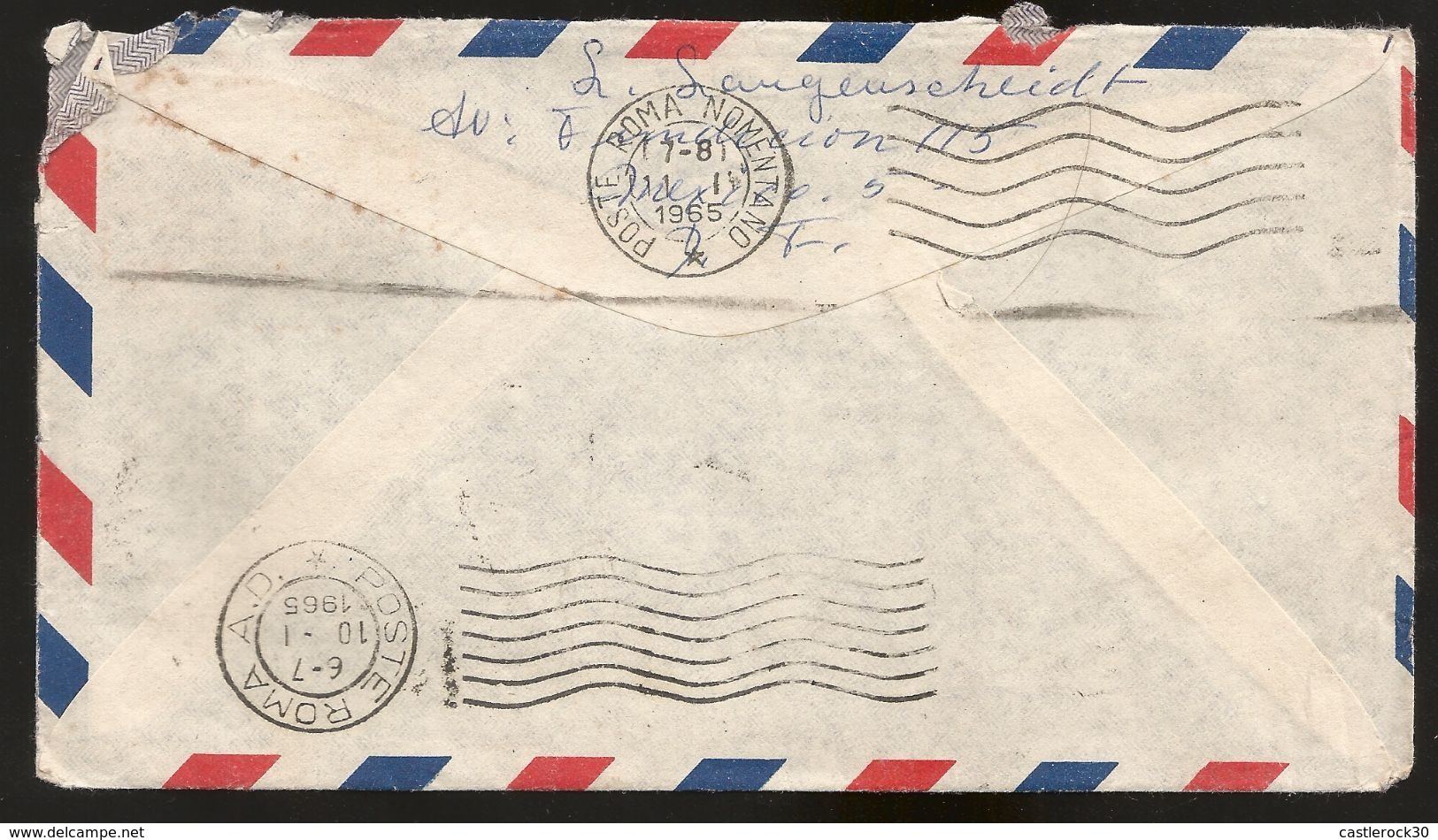 A) 1965 MEXICO, ARCHITECTURE, GUERRERO CITY, FISH PAITING, COLOR STAMP, MULTIPLE STAMPS, AIRMAIL, CIRCULATED COVER FROM - Mexico