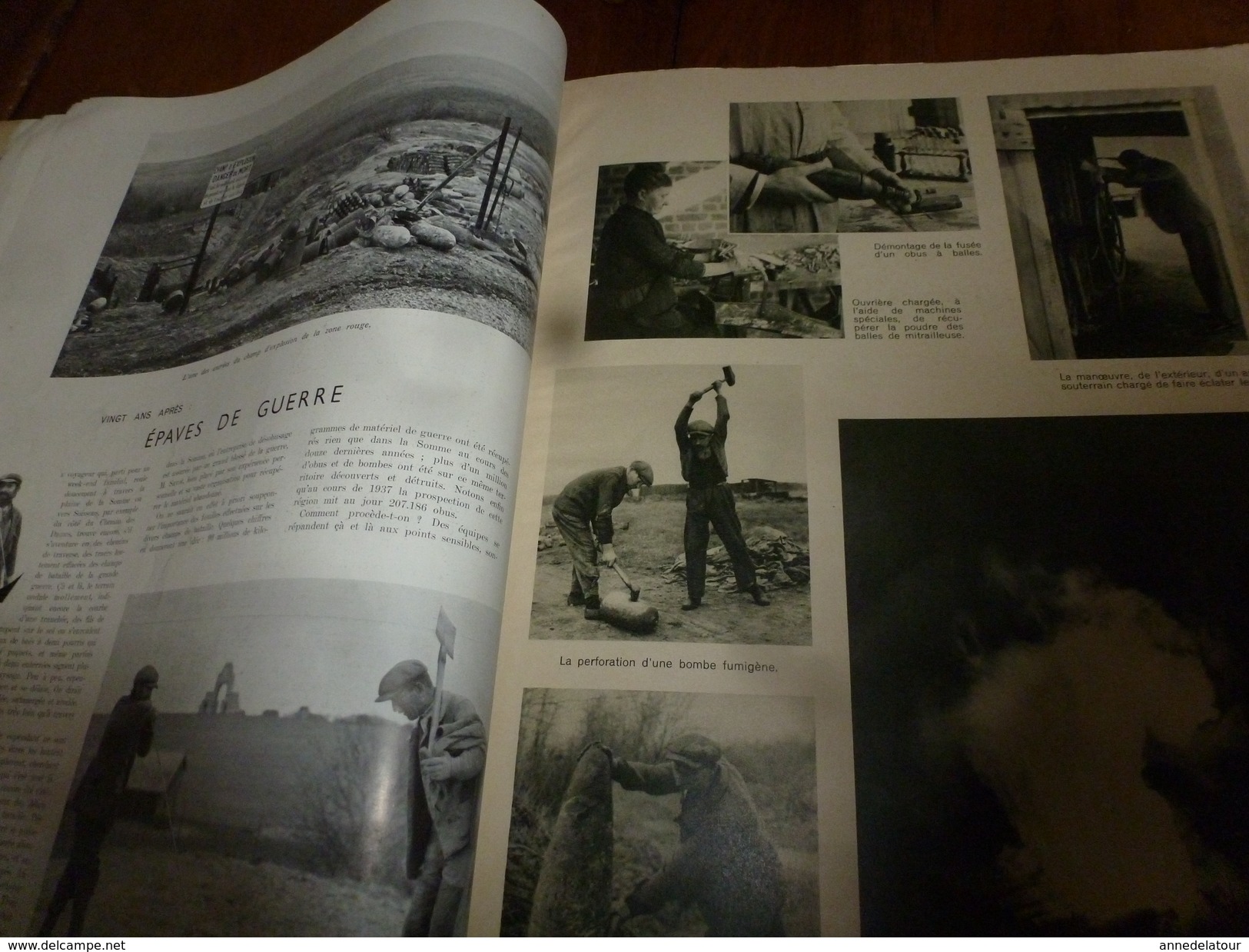 1938 L'ILLUSTRATION:La BELLE-POULE de l'école navale de Brest ;Epaves guerre 14-18;TAHITI ; Argentine; Nigéria ;etc