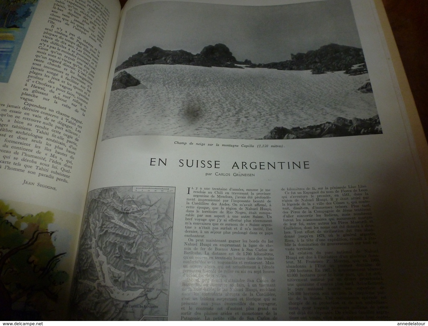 1938 L'ILLUSTRATION:La BELLE-POULE de l'école navale de Brest ;Epaves guerre 14-18;TAHITI ; Argentine; Nigéria ;etc