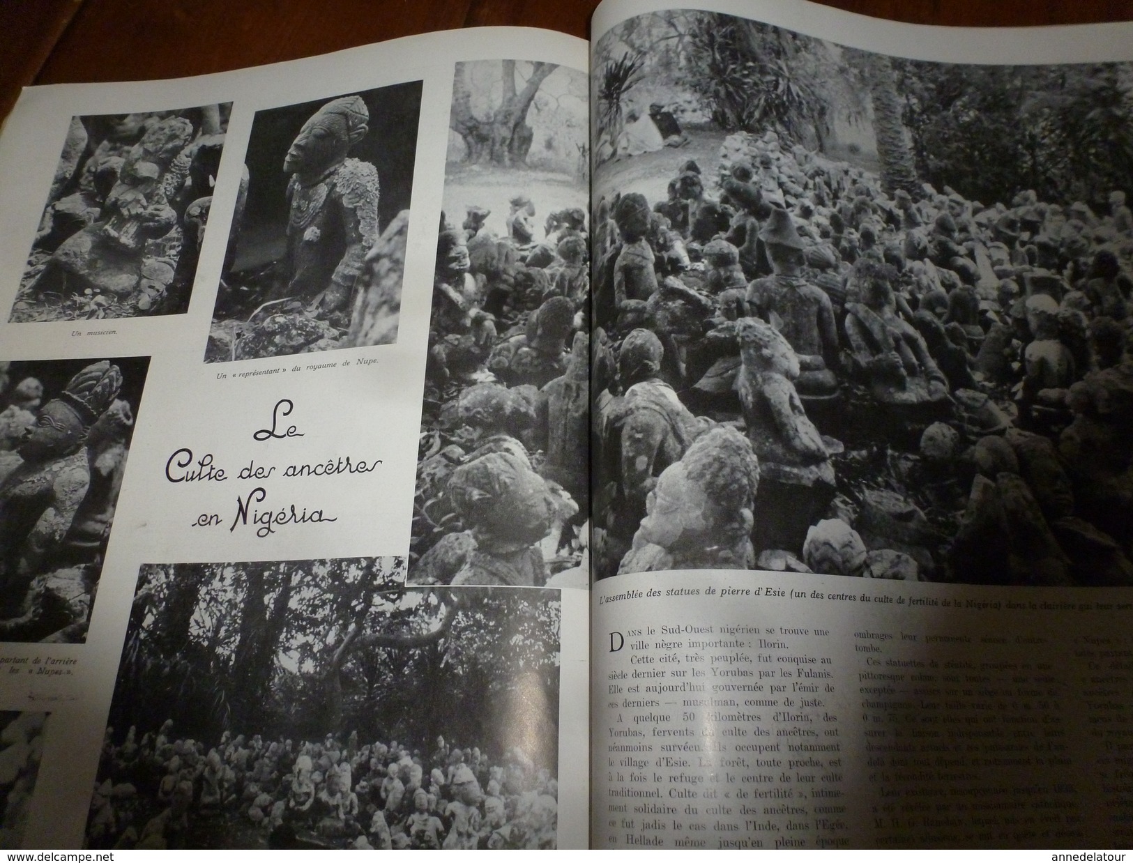 1938 L'ILLUSTRATION:La BELLE-POULE de l'école navale de Brest ;Epaves guerre 14-18;TAHITI ; Argentine; Nigéria ;etc