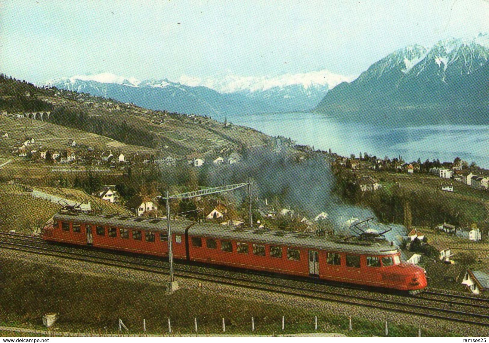 (44) CPSM Automotrice RAe 418 Des CFF Surnommée Churchill (bonne Etat) - Treni