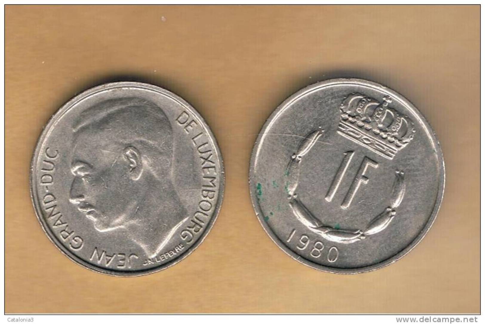 LUXEMBURGO -  1 Franc 1980  KM55 - Luxembourg